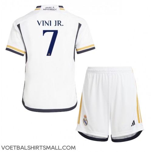 Real Madrid Vinicius Junior #7 Babykleding Thuisshirt Kinderen 2023-24 Korte Mouwen (+ korte broeken)